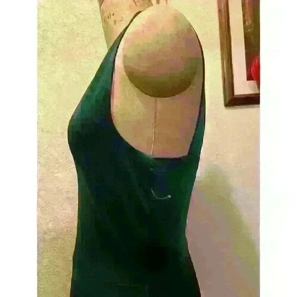 Love by Design Geneva V-neck Sleeveless Maxi Dress Hunter Green Dress Size M - Picture 8 of 12